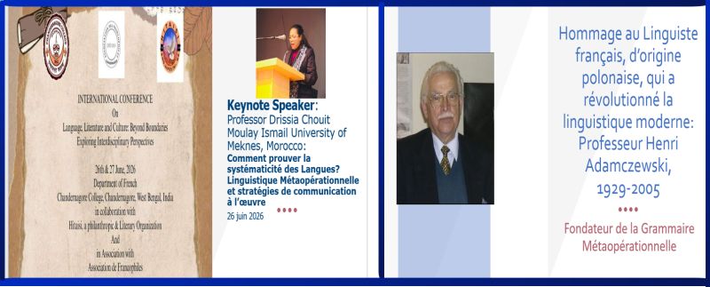 Drissia Chouit Participates as Keynote Speaker at International Conference on Language, Literature and Culture